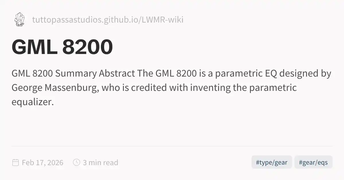 GML 8200