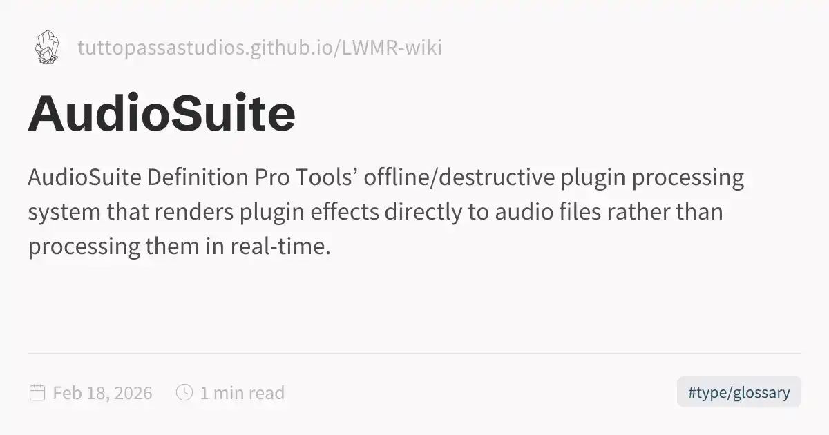AudioSuite