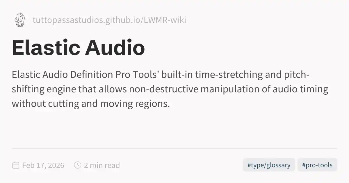 Elastic Audio