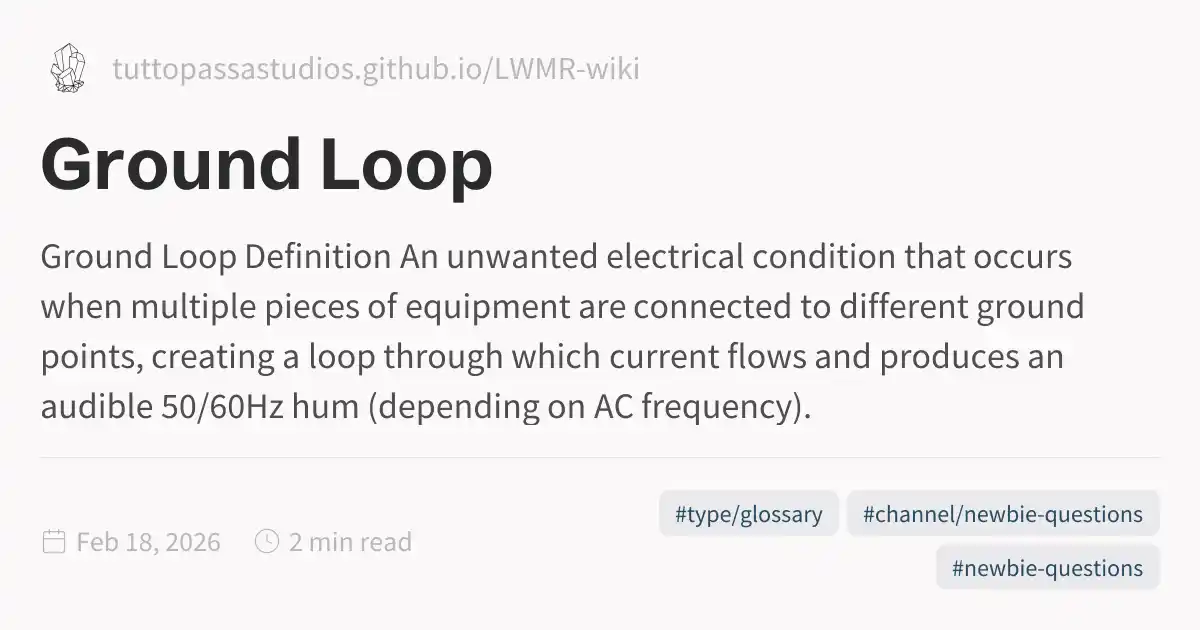 Ground Loop