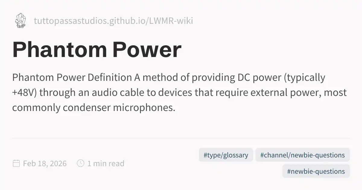 Phantom Power