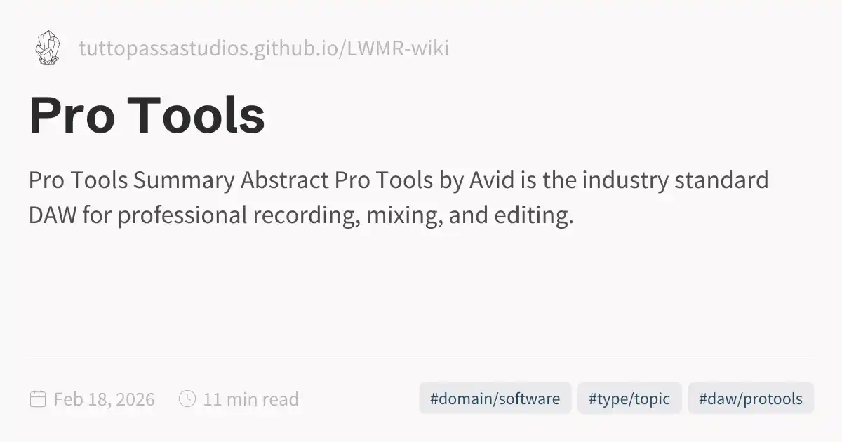 Pro Tools